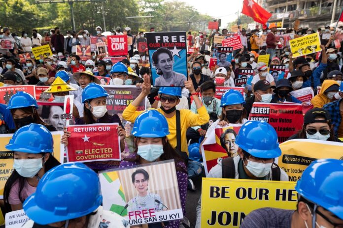 Myanmar's junta accuses anti-coup fighters of China state razing