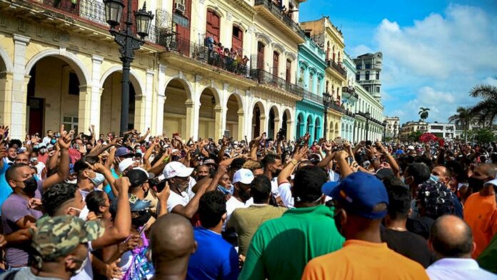 Cuban street protester sentenced to 10 years in prison, say family and NGO