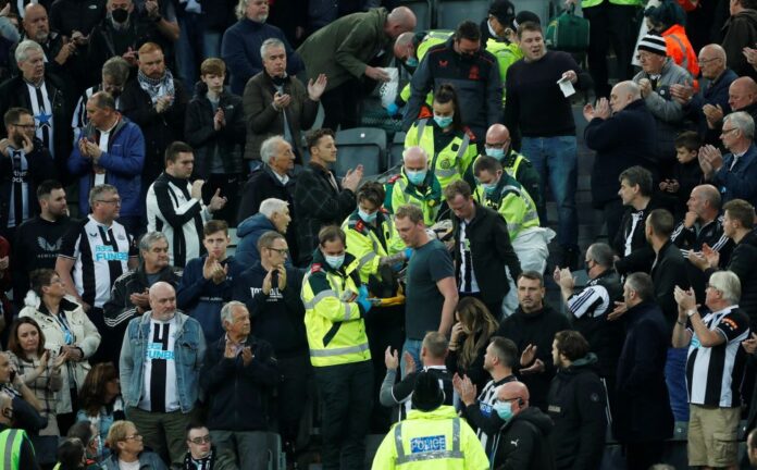 Newcastle fan who collapsed during Spurs game discharged from hospital