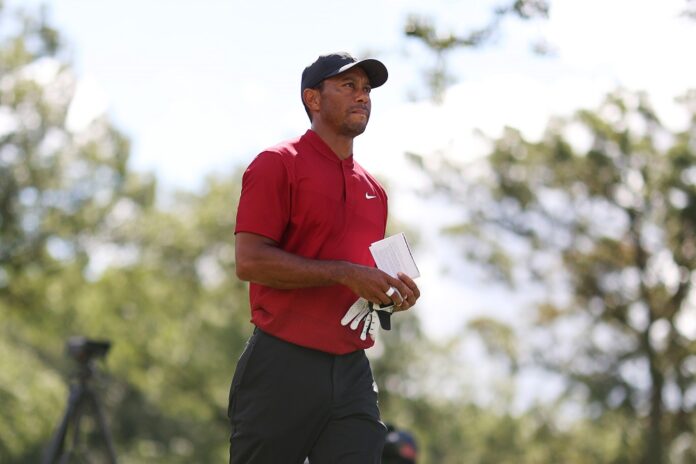 'Making progress': New video shows Woods hitting balls
