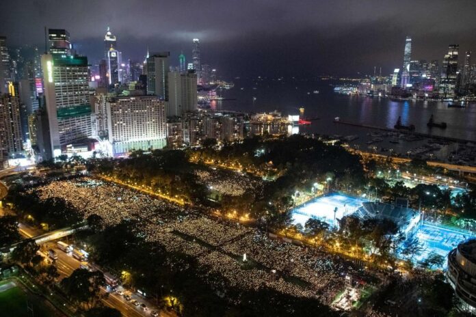 Tiananmen vigil leader invokes Gandhi at Hong Kong sentencing
