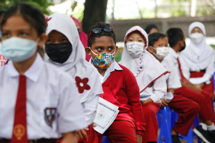 Indonesia starts Covid-19 vaccinations for young children