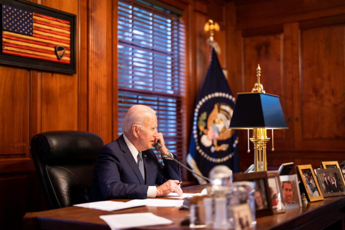 Biden and Putin talk diplomacy, trade warnings over Ukraine