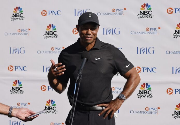 Woods has 'long way to go' as he prepares to play alongside son in PNC Championship