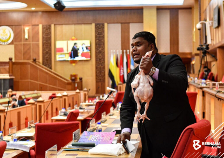 Perak Speaker reprimands rep for bringing raw chicken to assembly sitting