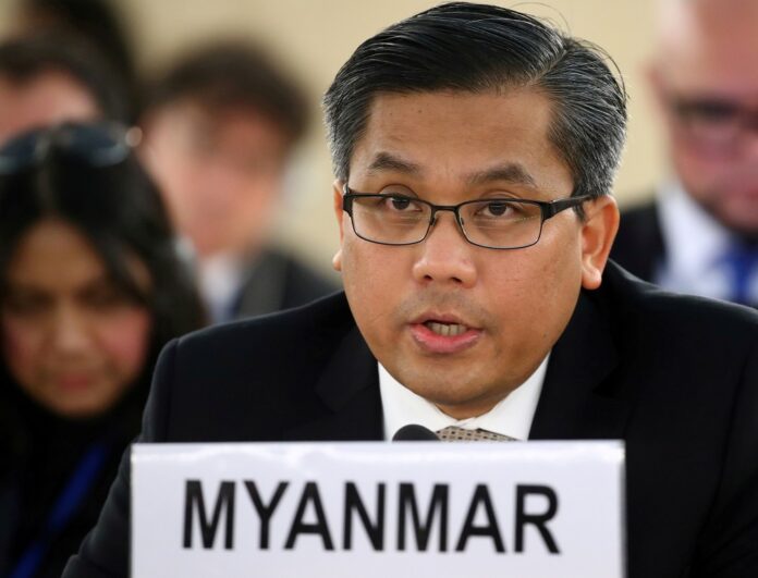 Myanmar condemns UN move to deny its envoy a seat