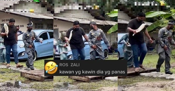 [VIDEO] Pengapit Buat Hal Kipas Diri Sendiri, Pengantin Jalan Ke Depan Dulu. Lawak!