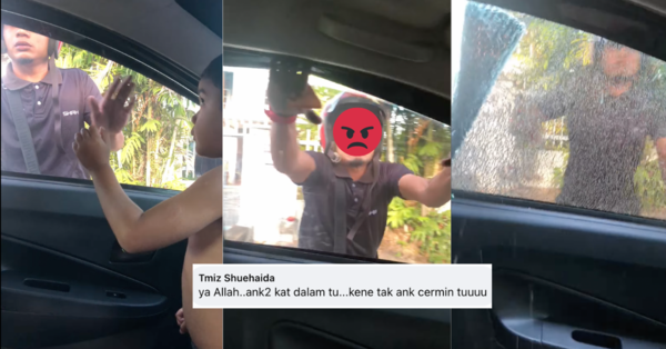 [VIDEO] Anak Jadi Mangsa, Lelaki Mengamuk Pecahkan Cermin kereta Isteri Ini Terima Kecaman