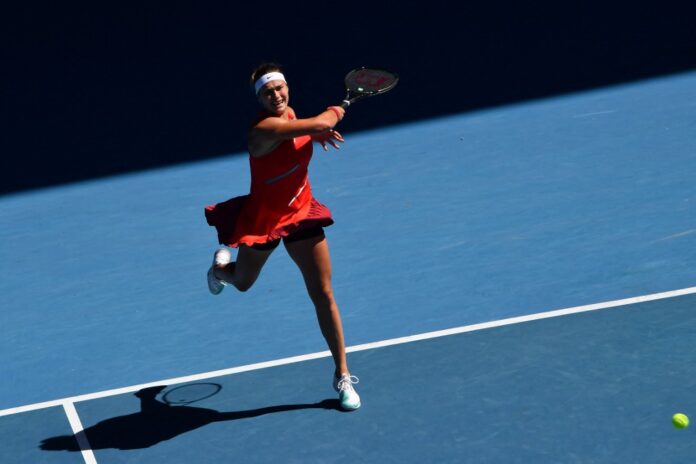 Sabalenka conquers serving yips by 'not thinking'