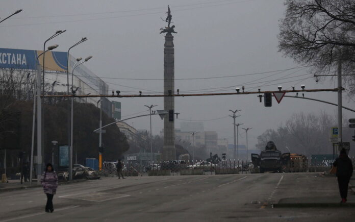 Kazakhstan says situation stabilising, Russian-led forces at key facilities