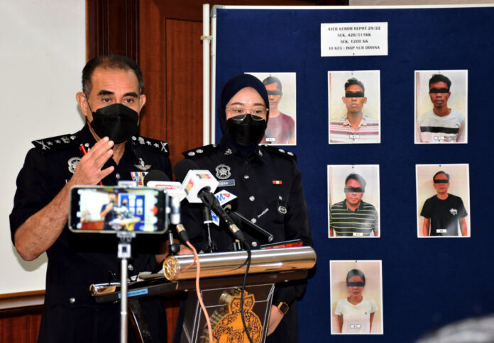 Melaka cops arrest seven mule account syndicate members involving over RM466,000 in losses