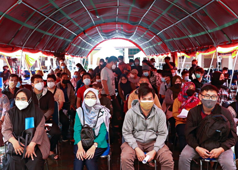 Indonesia reports record number of Covid cases