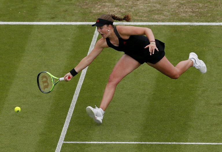Ostapenko downs Krejcikova in Doha to reach quarter-finals