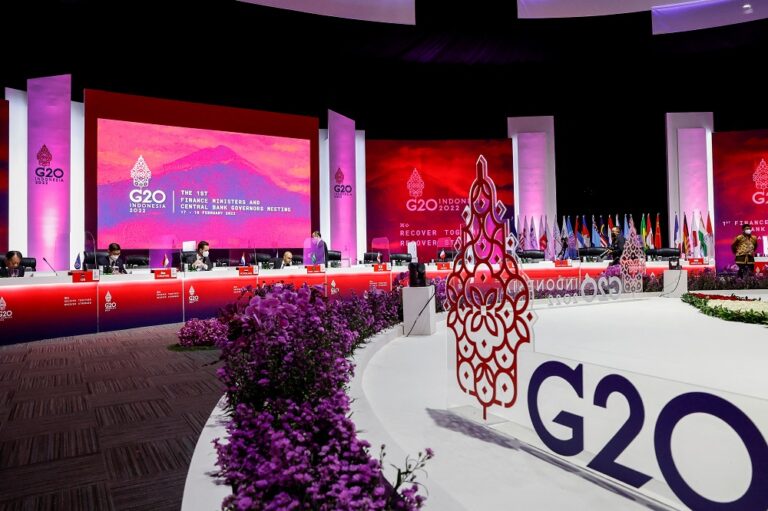 Canada’s Freeland strays from G20 economic script to warn Russia on Ukraine, say sources