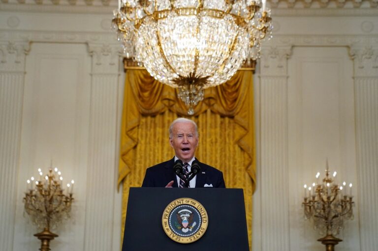 Biden puts sanctions on Russian banks and elites as he says Ukraine invasion has begun