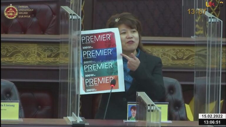 In debate on Sarawak Premier post, DAP rep riles up DUN members with tissue brand