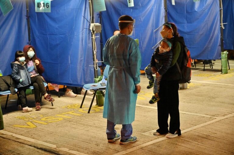 Hong Kong parents decry child separations during Covid-19 surge