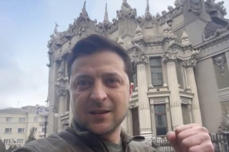 Defiant Zelensky vows ‘I’m here’ after Russian attack