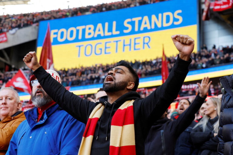 Russia face World Cup ban threat as sport turns yellow and blue for Ukraine