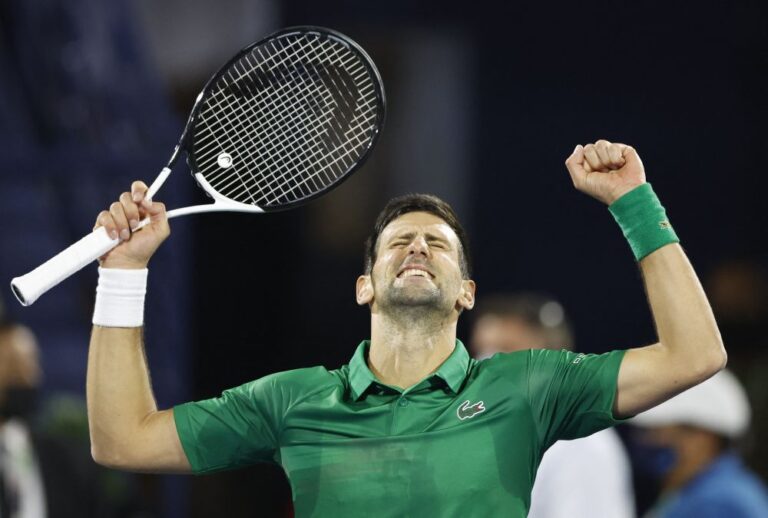 Djokovic returns to action with victory in Dubai