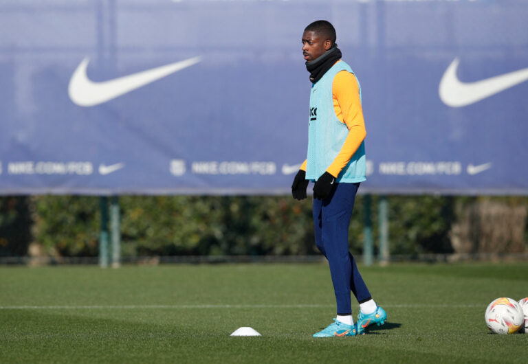 Barcelona president Laporta softens stance on Dembele