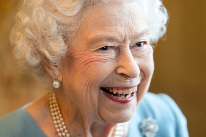 Queen Elizabeth II attends party on Jubilee eve