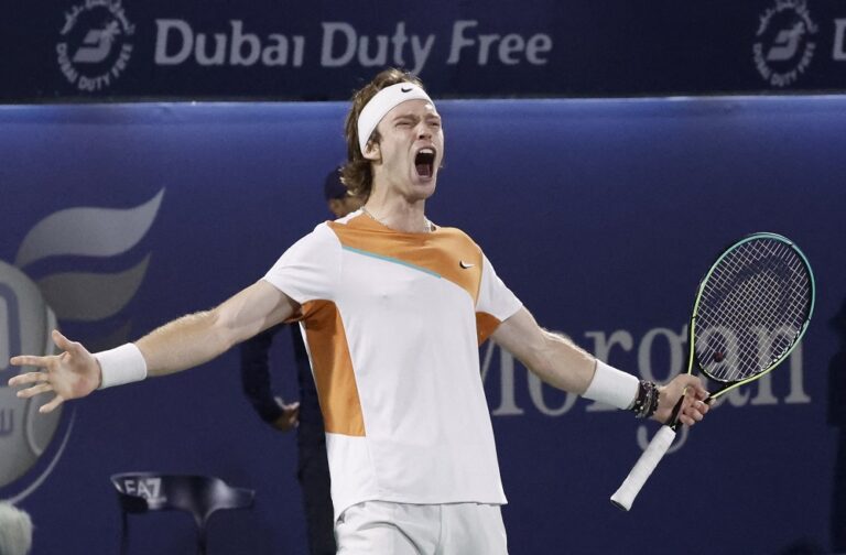 'No war please': Rublev into Dubai final with peace plea