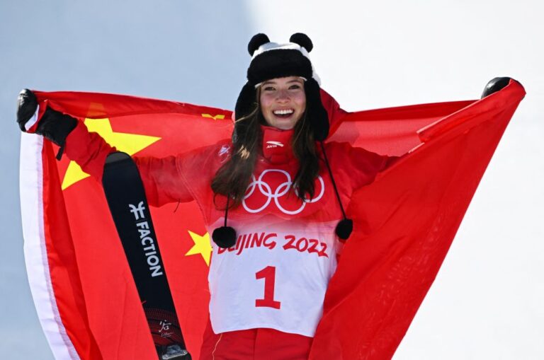 Gu wins halfpipe gold for third medal of Beijing Olympics