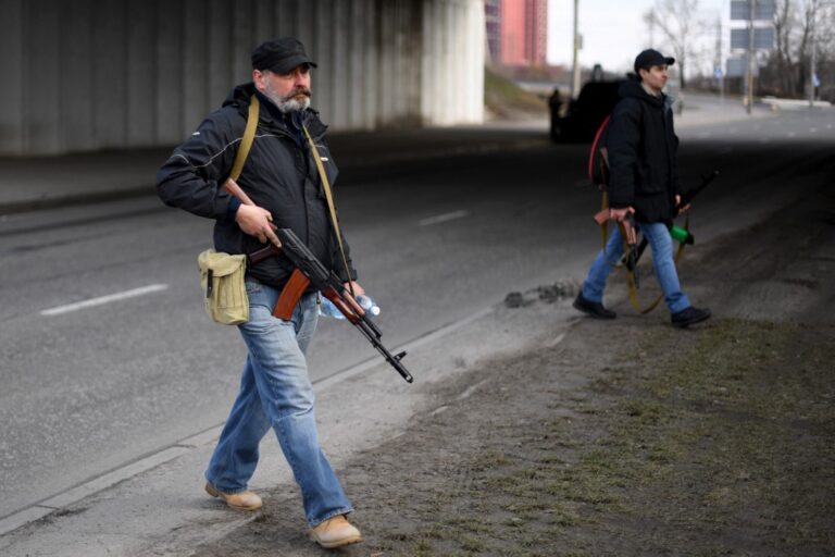 Ukraine soldiers battle Russian troops in capital