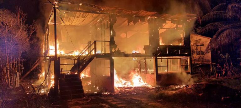 Fire at Kampung Seberang Kedai in Lawas claims lives of three young brothers