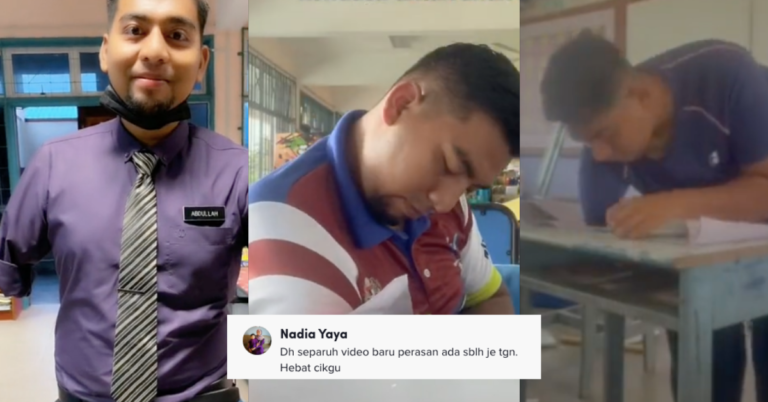 “Inspirasi” – Ramai Tersentuh Guru Bertangan Satu Ini Hias Kelas Untuk Anak Muridnya