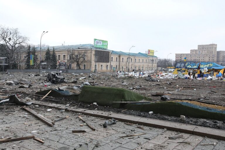 Russia warns Kyiv as Ukraine’s cities shelled, armed convoy stalls