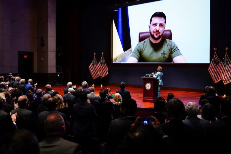 ‘Close the sky over Ukraine,’ President Zelenskiy urges US Congress
