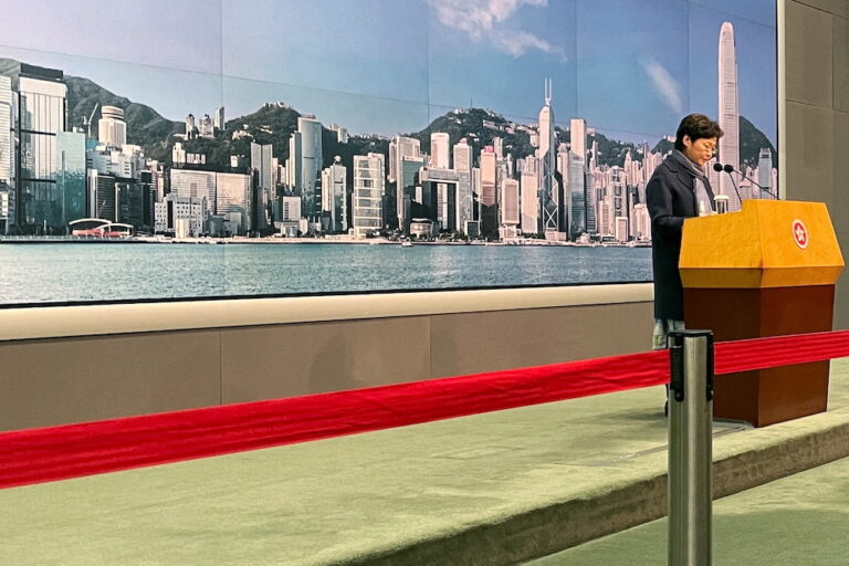 Hong Kong leader says no plans to tighten Covid social distancing measures