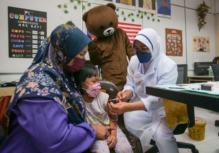 CovidNow: Over 1.3 million children in Malaysia have received first jab
