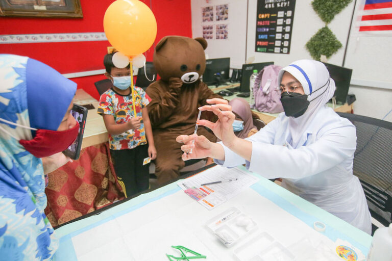 CovidNow: 27.4pc of children in Malaysia received first dose of vaccine as of yesterday