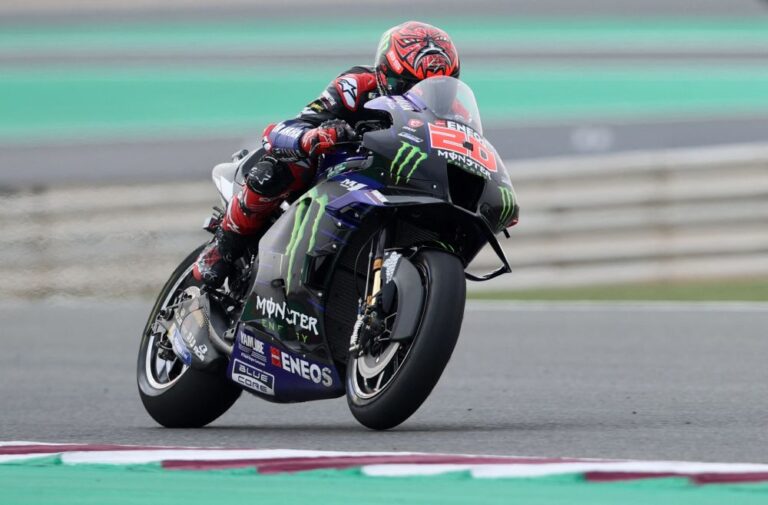 MotoGP champ Quartararo on pole as Marquez crashes twice