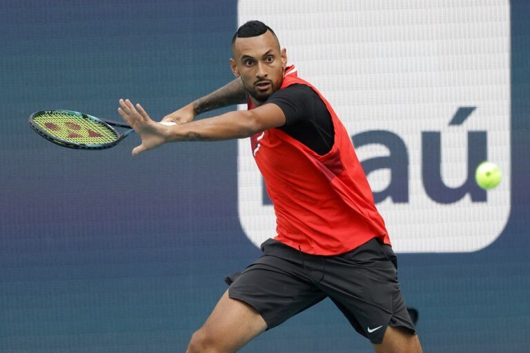 Kyrgios stuns Rublev in 52 minutes at Miami Open