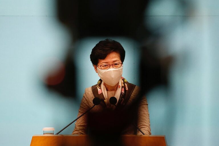 Hong Kong leader says city’s brain drain ‘unarguable’