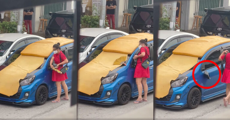 [VIDEO] Woman Rips Off Car’s Side Mirror While Man Double-Parks There For Hours