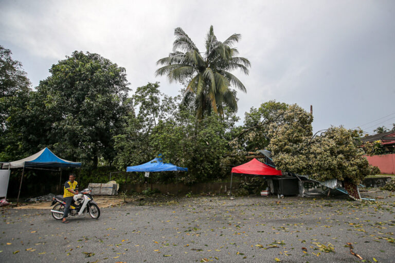 Hailstones hit several locations in Ipoh after heavy rain, strong winds