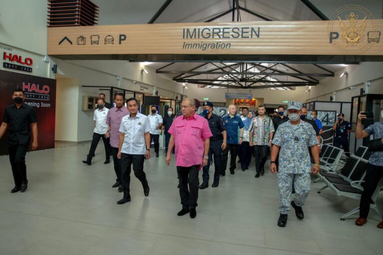 Johor Sultan officiates Desaru’s newest ferry terminal ahead of reopening of country’s borders tomorrow