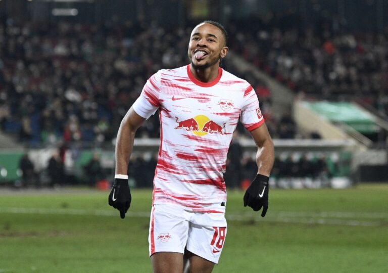 Nkunku propels Leipzig into German Cup semi-finals