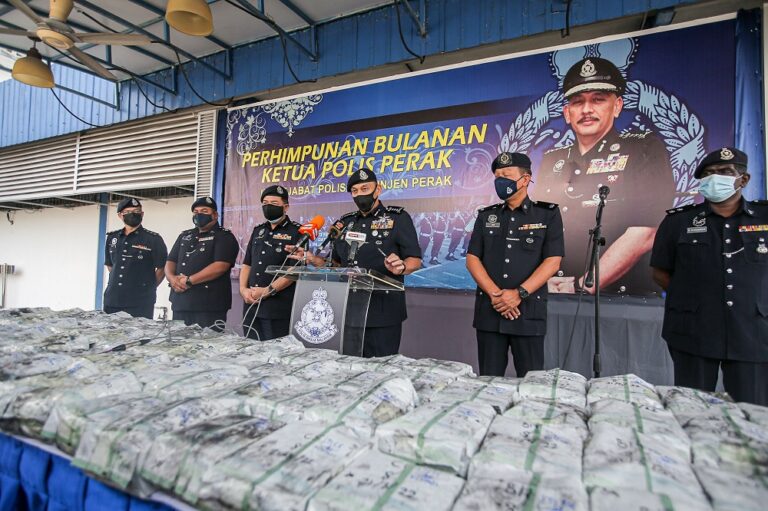 Perak police chief: Eight men detained, drugs worth RM4.5m seized