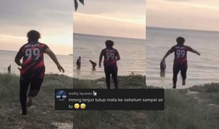 “Ghisau” – Pemuda Ini Cuba Nak Terjun Ke Pantai, Tapi Last-Last Lain Pula Yang Jadi