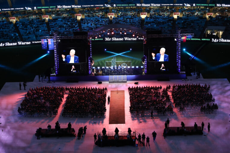 Thousands bid farewell to Shane Warne at state memorial service