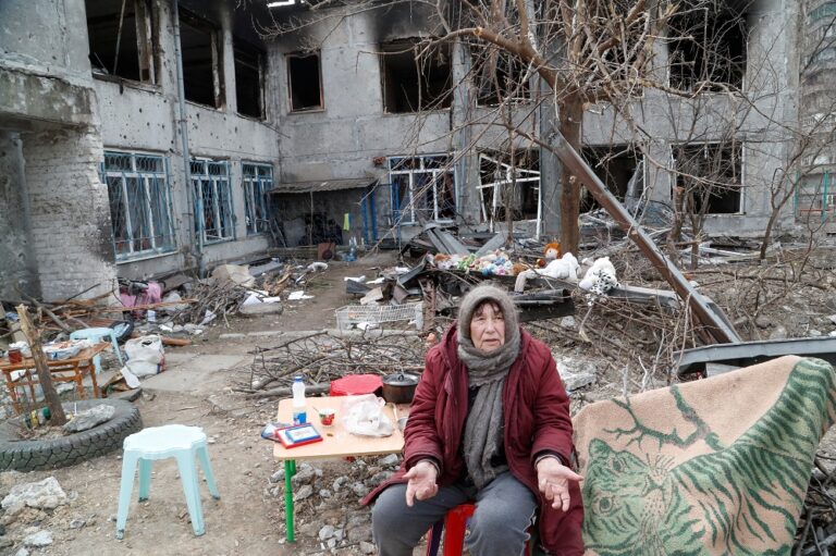 Kyiv silent on airstrike in Russia, some residents flee Mariupol