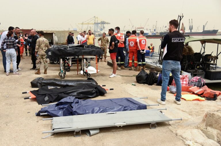 At least six dead, 48 rescued after migrant ship capsizes off Lebanon