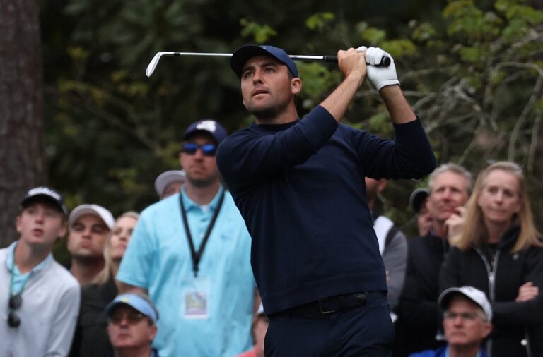 World No.1 Scheffler roars away from Tiger and field to lead Masters