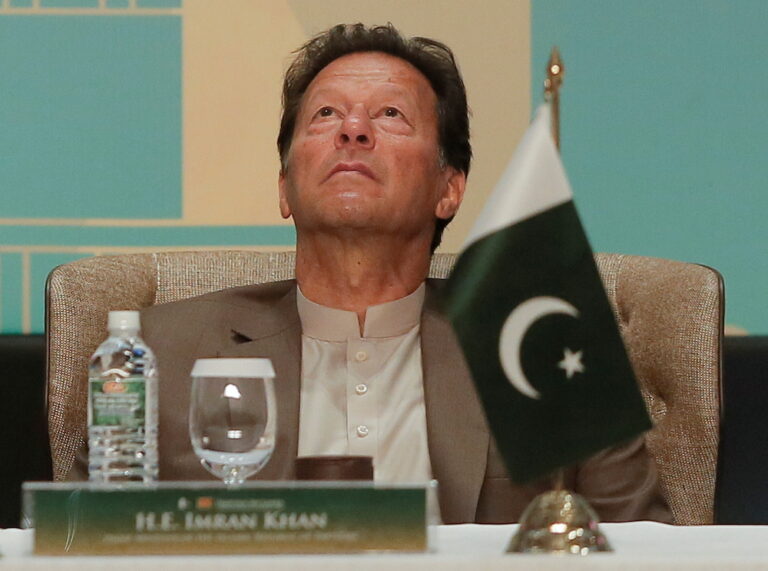 Pakistan’s army says it is not involved in politics as PM seeks to stay in office